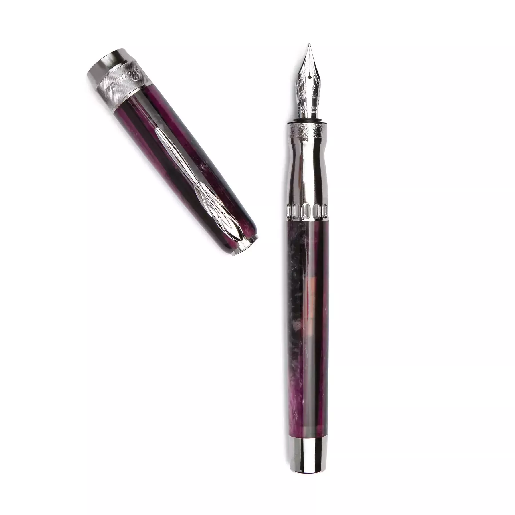 Taccia Granite Stone Purple Stylo Plume - Vulpen / Fountain pen
